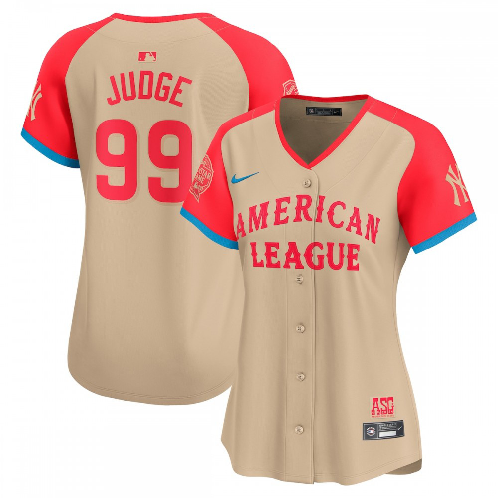 Aaron Judge American League Women's 2024 MLB All-Star Game Limited Player Jersey - Cream-Pro Kit Vault | Brand New 26/27 Sports Jerseys
